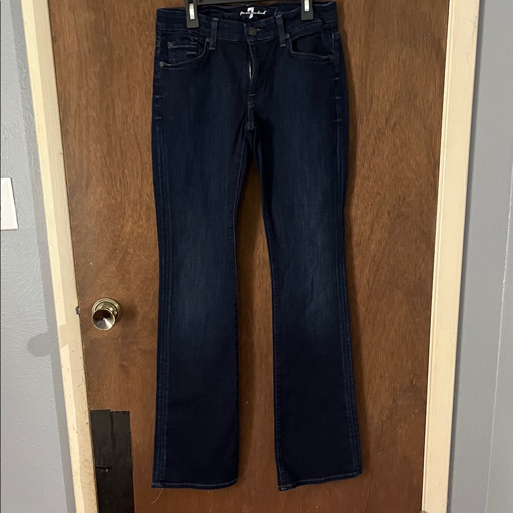 7 For All Mankind Dark Indigo Flare Jeans